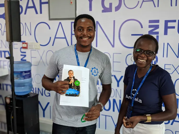 At an Andela community event